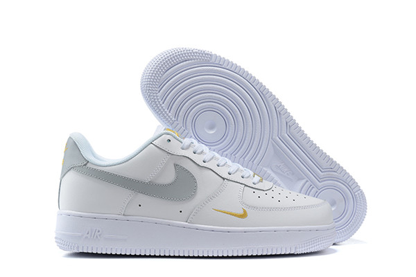 Women's Air Force 1 Low Top Gray/White Shoes 090